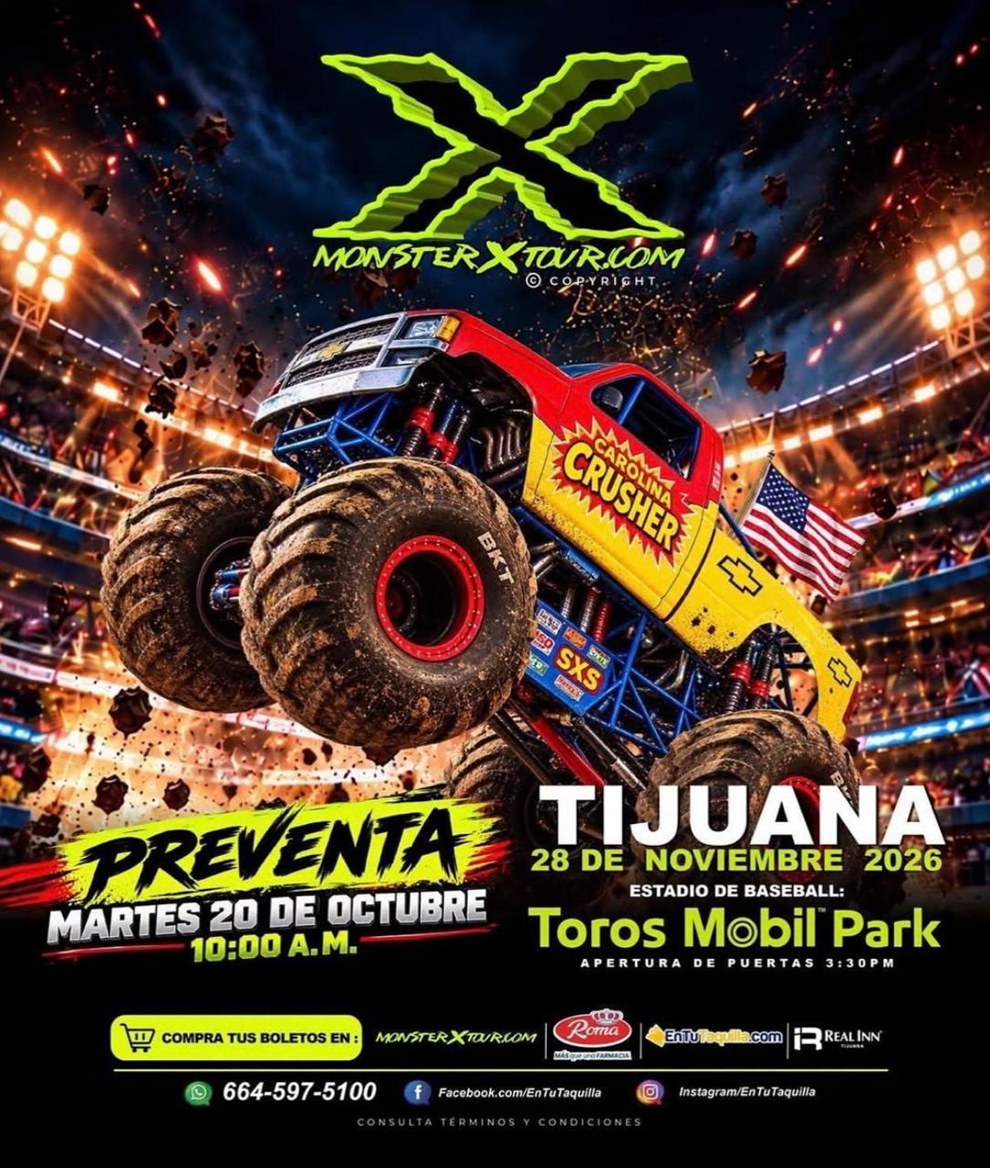 Monster X Tour en Tijuana 2026